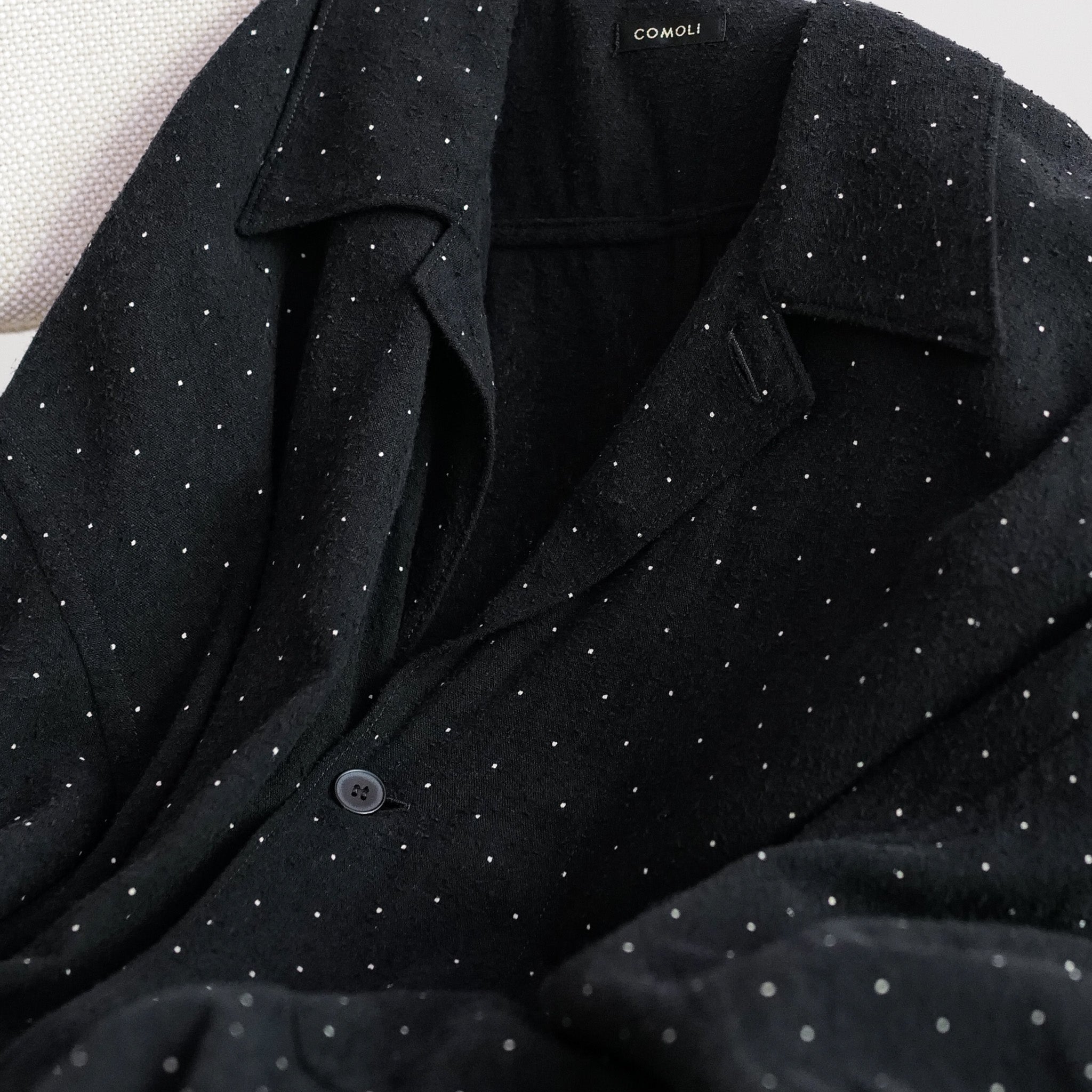 SILK NOIL DOT SHIRT JACKET – ABOUT
