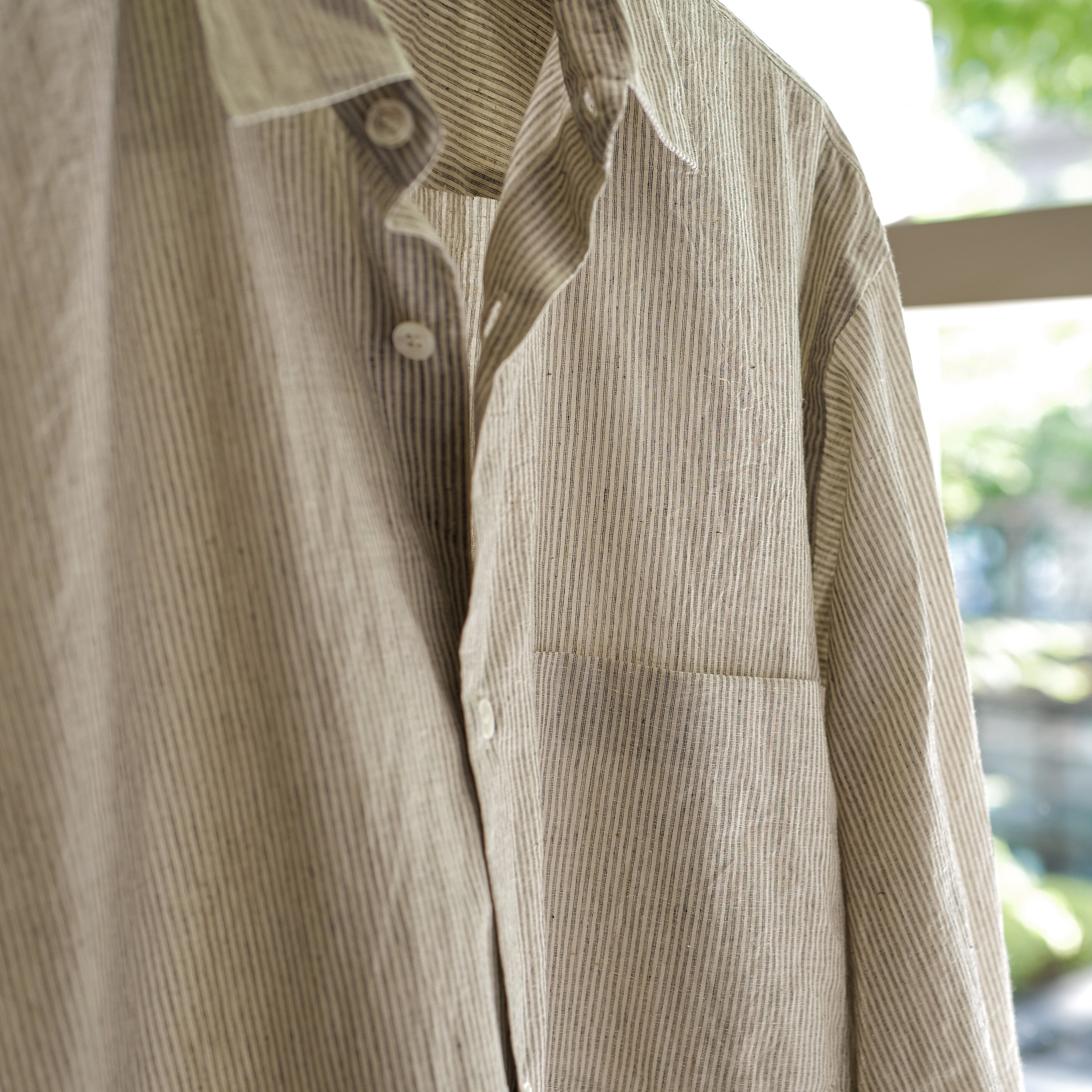 COMOLI KHADIコットン コモリシャツ STRIPE サイズ2 L1560361.jpg?v=1718505703