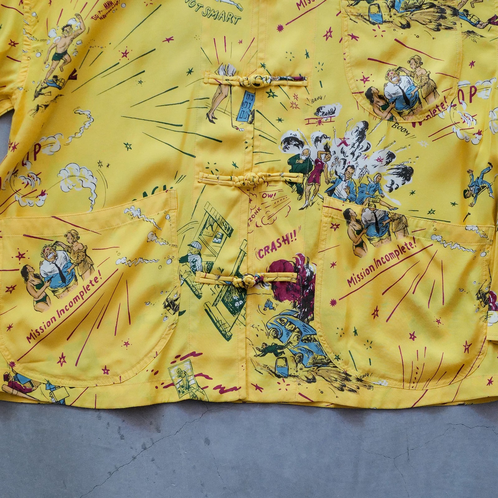 ALOHA CHINESE SHIRT YELLOW – ABOUT