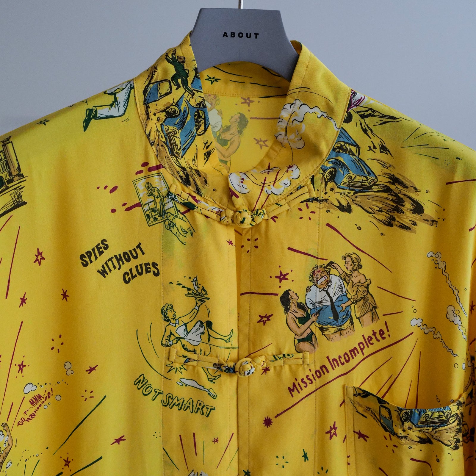 ALOHA CHINESE SHIRT YELLOW – ABOUT