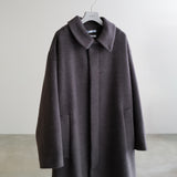 OVERSIZED COAT WITH LEATHER PATCH