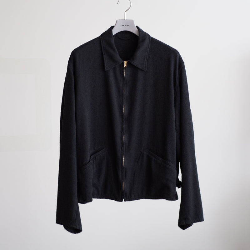 SILK NEP ZIP SHORT JACKET