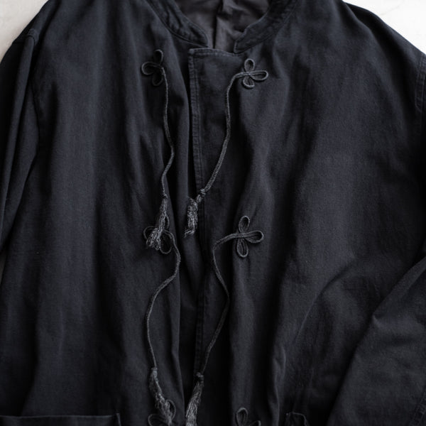COTTON JERSEY STAND COLLAR JACKET