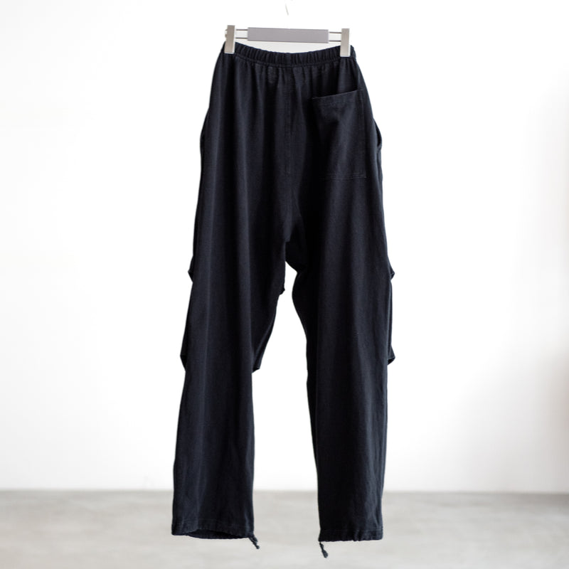 COTTON JERSEY KNEES TACK PANTS