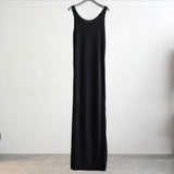 FOAM SLEEVELESS KNIT DRESS