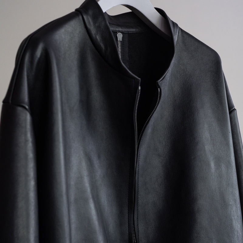 LEATHER SIX ZIPPER JACKET