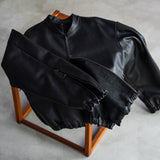 LEATHER SIX ZIPPER JACKET