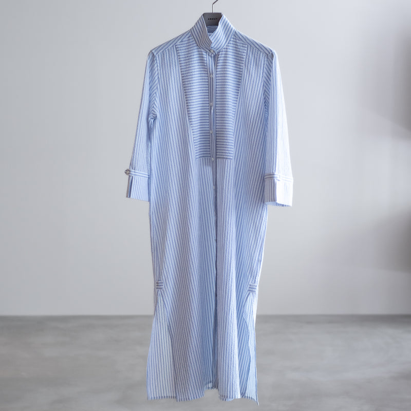 CHEMISE ROSEE SEERSUCKER