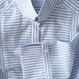 CHEMISE ROSEE SEERSUCKER
