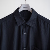 CASHMERE SILK GARMENT DYE SHIRT