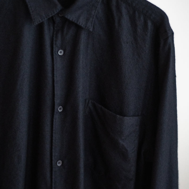 CASHMERE SILK GARMENT DYE SHIRT