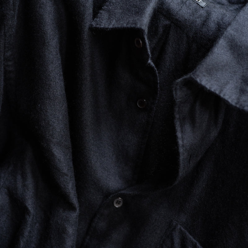CASHMERE SILK GARMENT DYE SHIRT