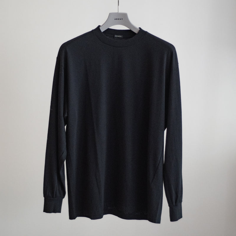 COTTON CASHMERE LONG SLEEVE T-SHIRT
