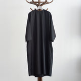 DRESS W/BACK DRAP