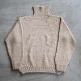 CASHMERE HAND SPAN TURTLE NECK KNIT