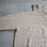 CASHMERE HAND SPAN TURTLE NECK KNIT