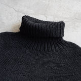CASHMERE PAPER HAND TURTLE NECK KNIT