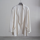 LOW SILK SHAWL COLLAR JACKET