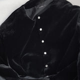 VELOR SNAP CARDIGAN