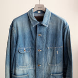 DAMAGED COVERALL JACKET WITH CHINSTRAP