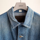 DAMAGED COVERALL JACKET WITH CHINSTRAP