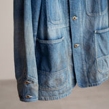 DAMAGED COVERALL JACKET WITH CHINSTRAP