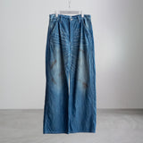 DAMAGED PAINTER PANTS WITH BUCKLE