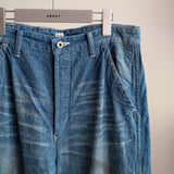 DAMAGED PAINTER PANTS WITH BUCKLE