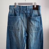 DAMAGED PAINTER PANTS WITH BUCKLE