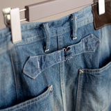 DAMAGED PAINTER PANTS WITH BUCKLE