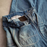 DAMAGED PAINTER PANTS WITH BUCKLE