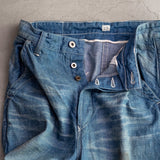 DAMAGED PAINTER PANTS WITH BUCKLE