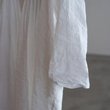 LONG SLEEVE DRESS WITH PLEATED CHEST