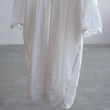 LONG SLEEVE DRESS WITH PLEATED CHEST