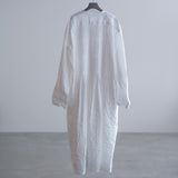 LONG SLEEVE DRESS WITH PLEATED CHEST