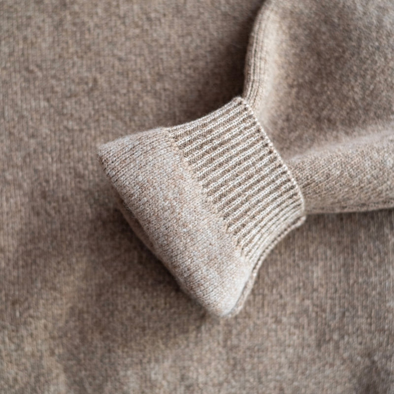 ITALIAN YARN IRISH CASHMERE MELANGE CREW NECK