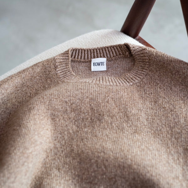 ITALIAN YARN IRISH CASHMERE MELANGE CREW NECK