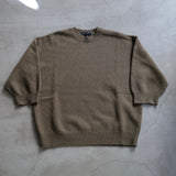 SEAMLESS CREW 3/4SLEEVES KNIT