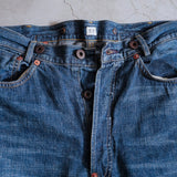 DAMAGED DENIM TROUSERS