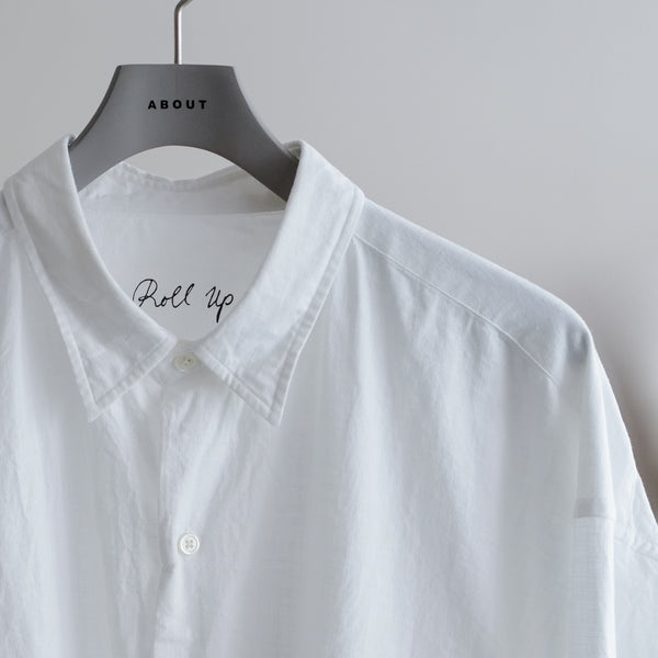 ROLL UP VINTAGE COTTON SHIRT WHITE