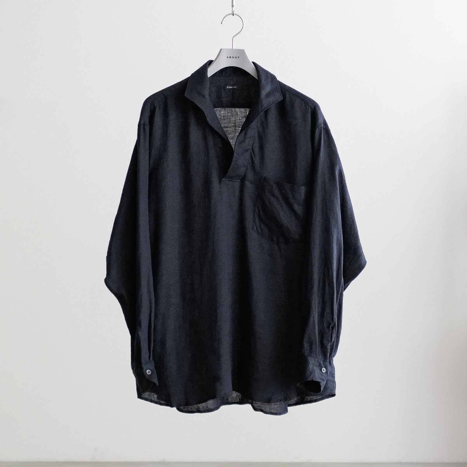 LINEN TWILL SKIPPER SHIRT – ABOUT