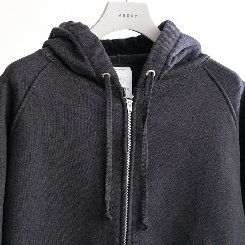 COTTON HANGING FLEECE ZIP PARKA