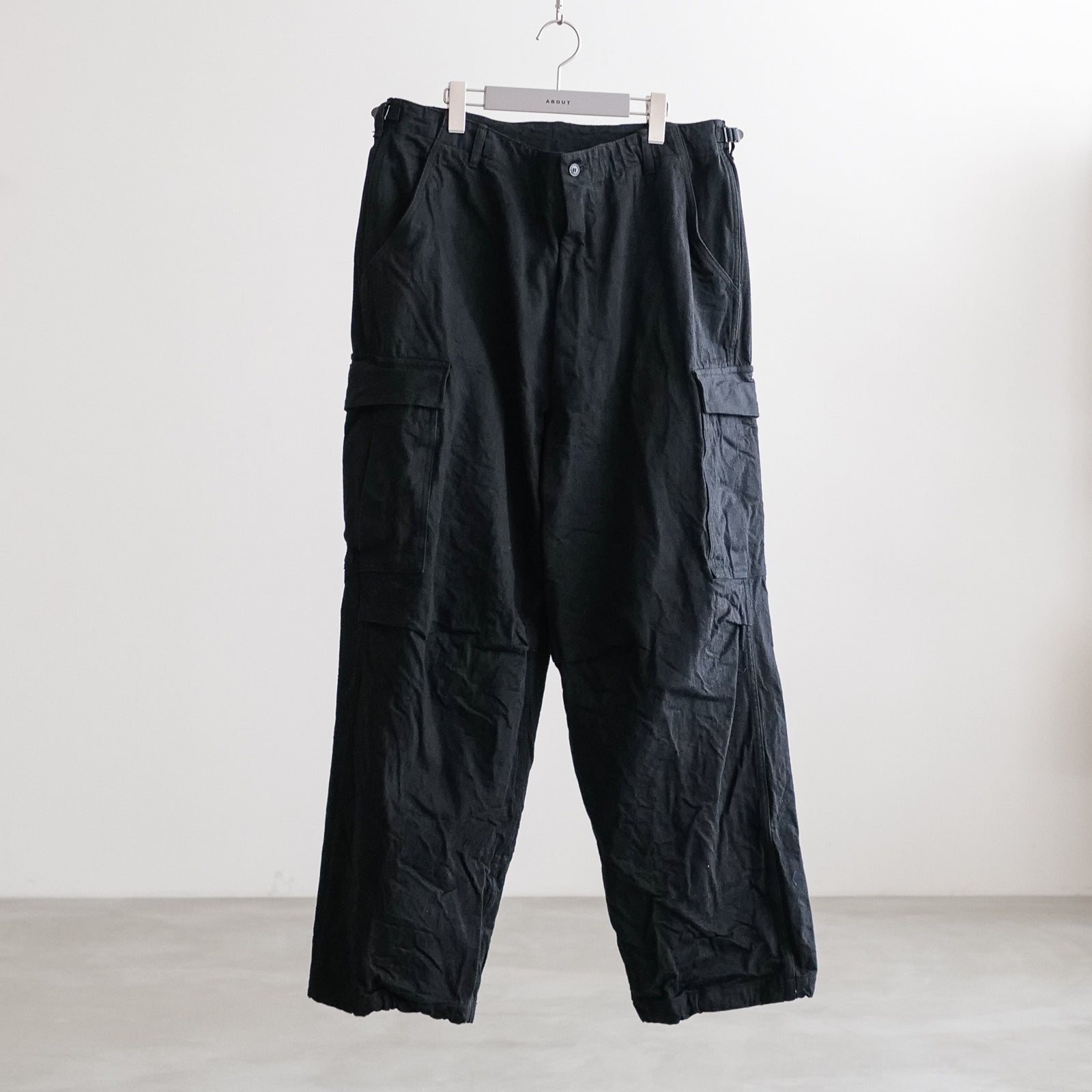 COMOLI BLACK DENIM B.D.U PANTS size3 BLACK DENIM B.D.U PANTS – ABOUT