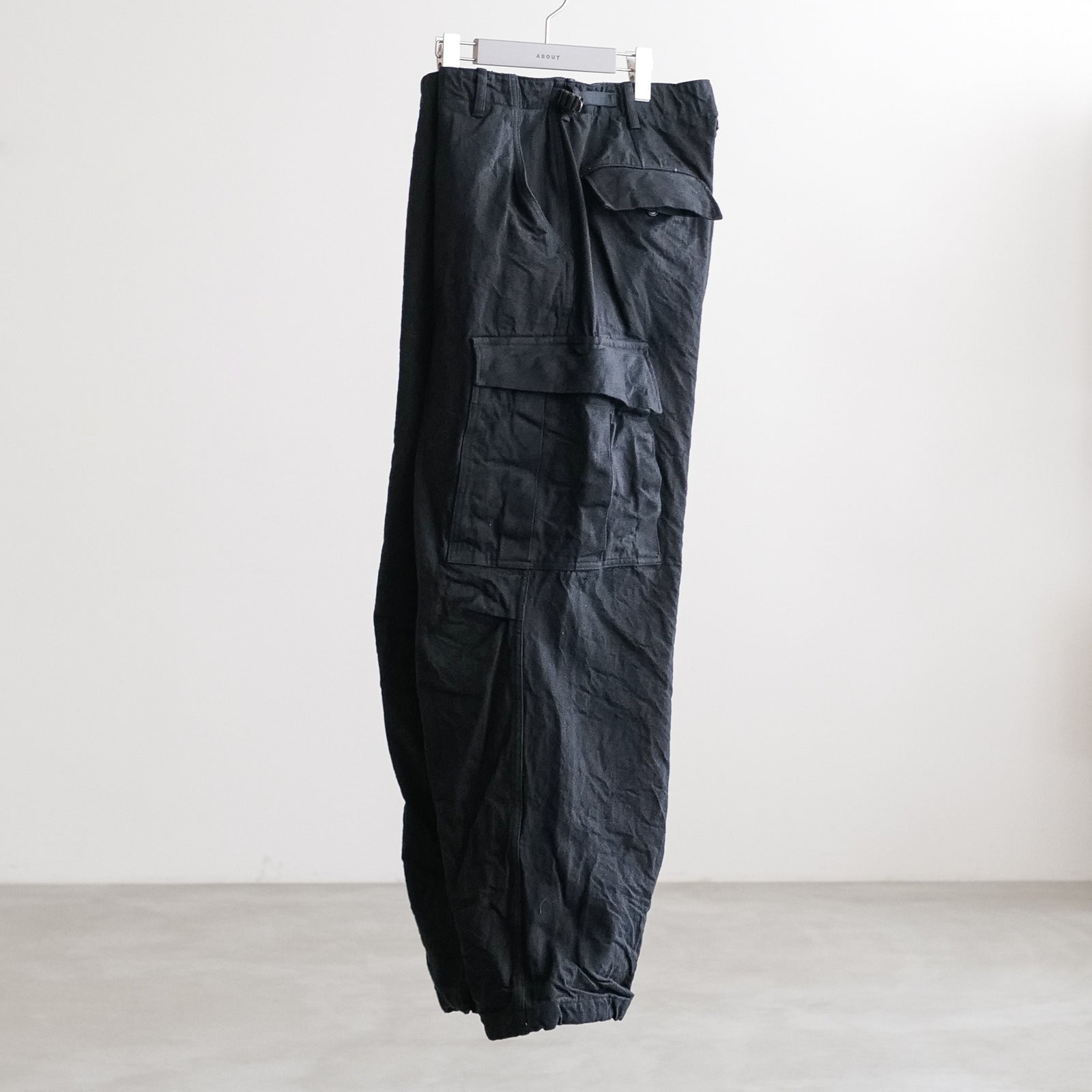BLACK DENIM B.D.U PANTS – ABOUT