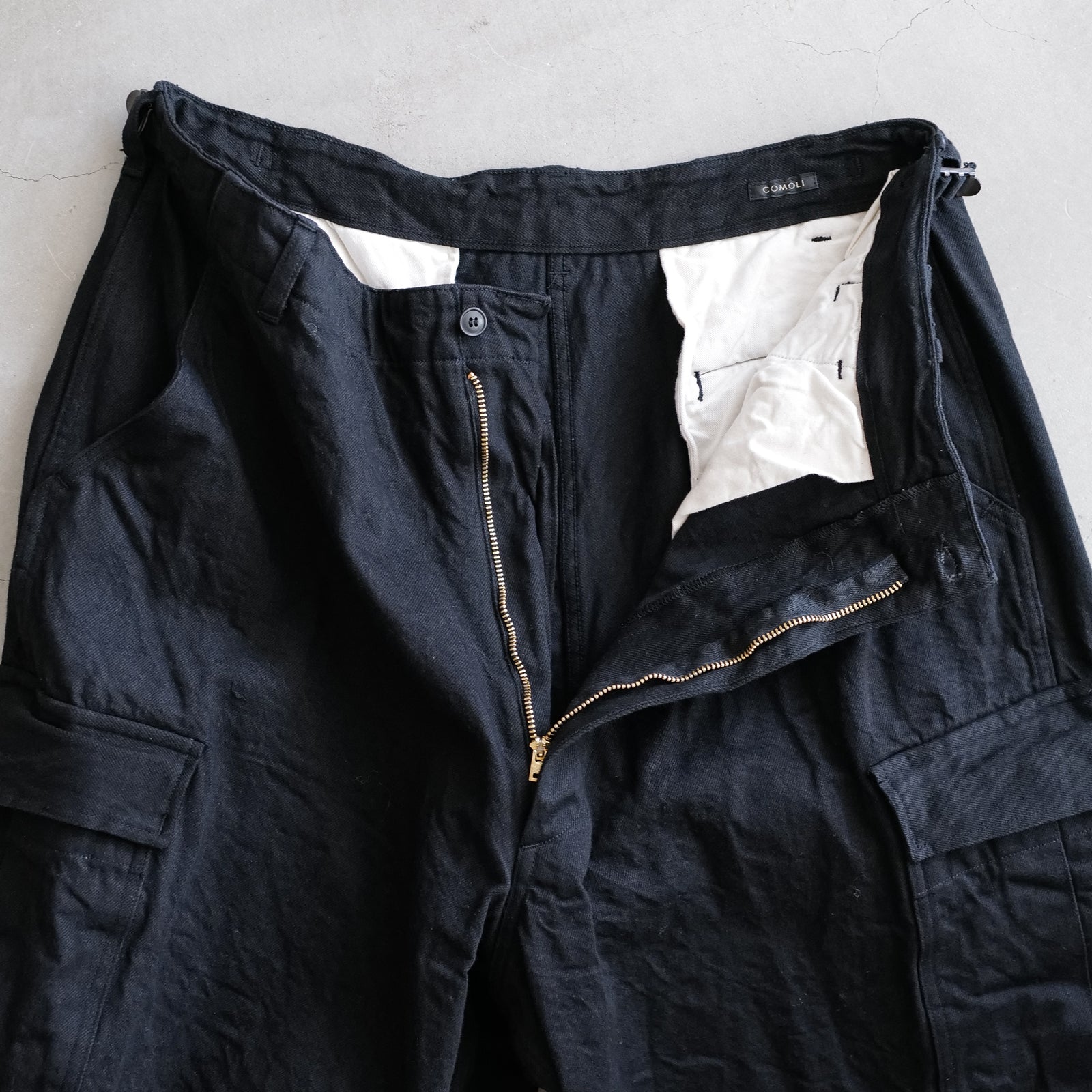 BLACK DENIM B.D.U PANTS – ABOUT