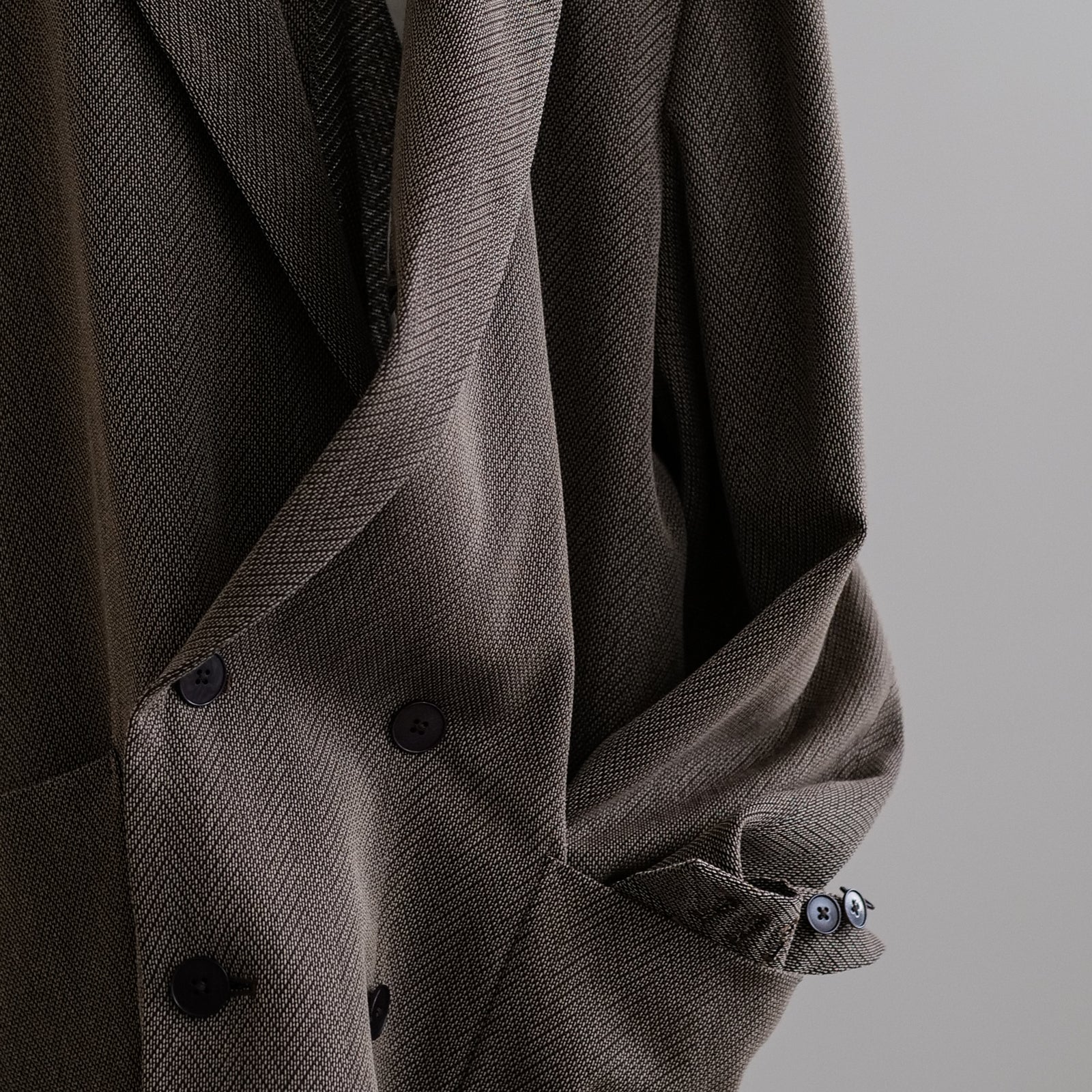 w*y様 seyto ヘリンボーンツイードオーバーロングコート seyto（セイト）の「Herringbone tweed over long coat
