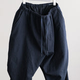 WOOL KNEE TUCK PANTS