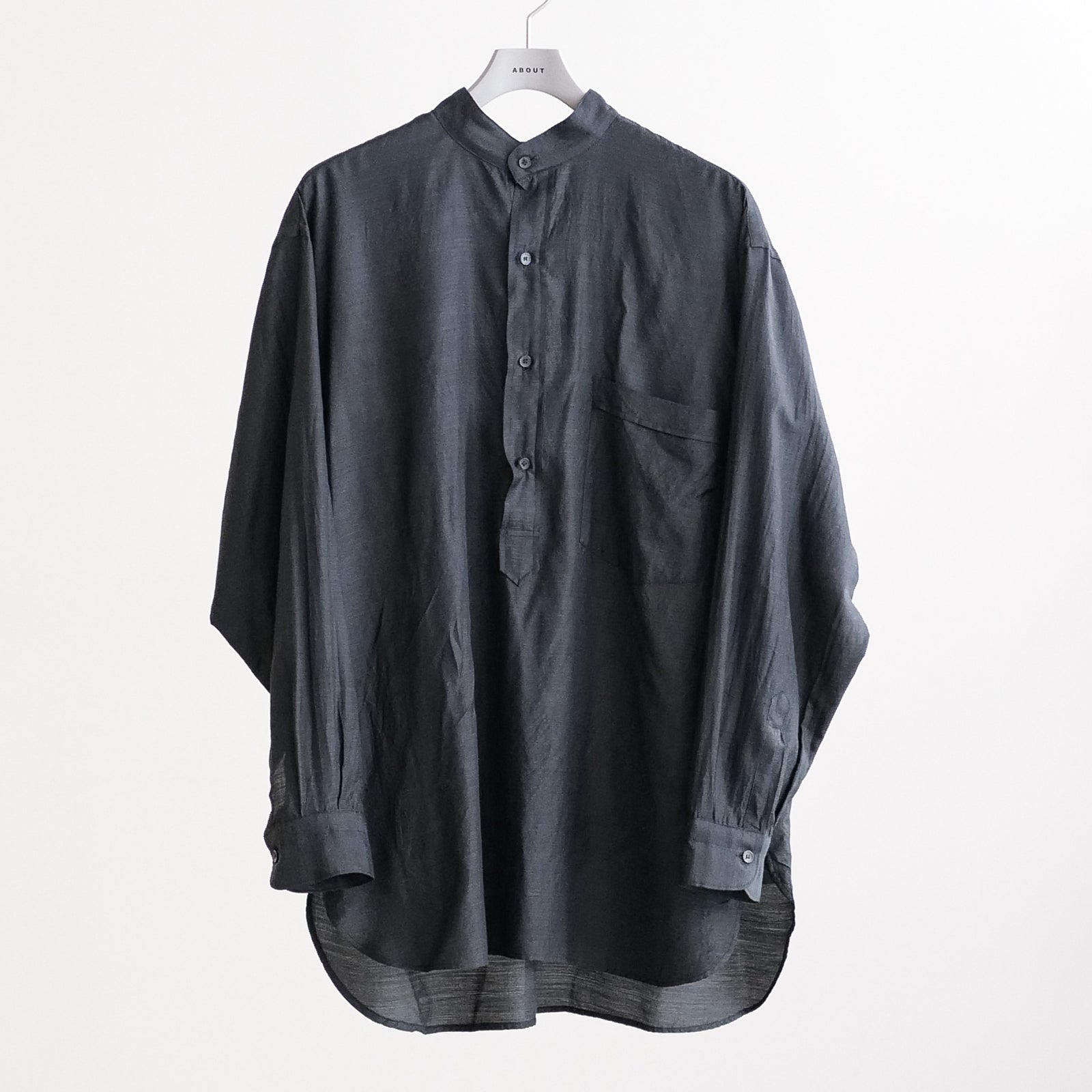 WOOL SILK PULLOVER SHIRTS – ABOUT