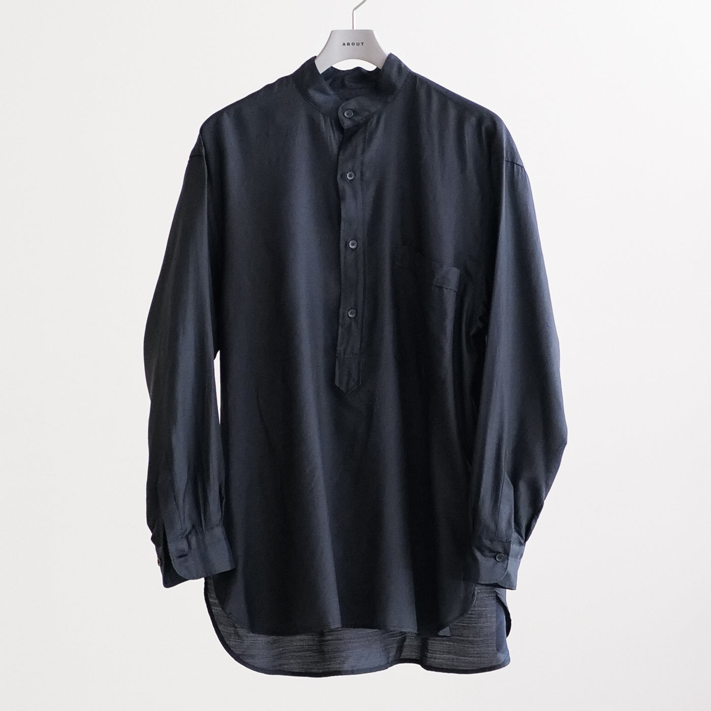 24SS WOOL SILK PULLOVER SHIRT サイズ1 NAVY 24SS WOOL SILK PULLOVER SHIRT サイズ1 NAVY - メルカリ