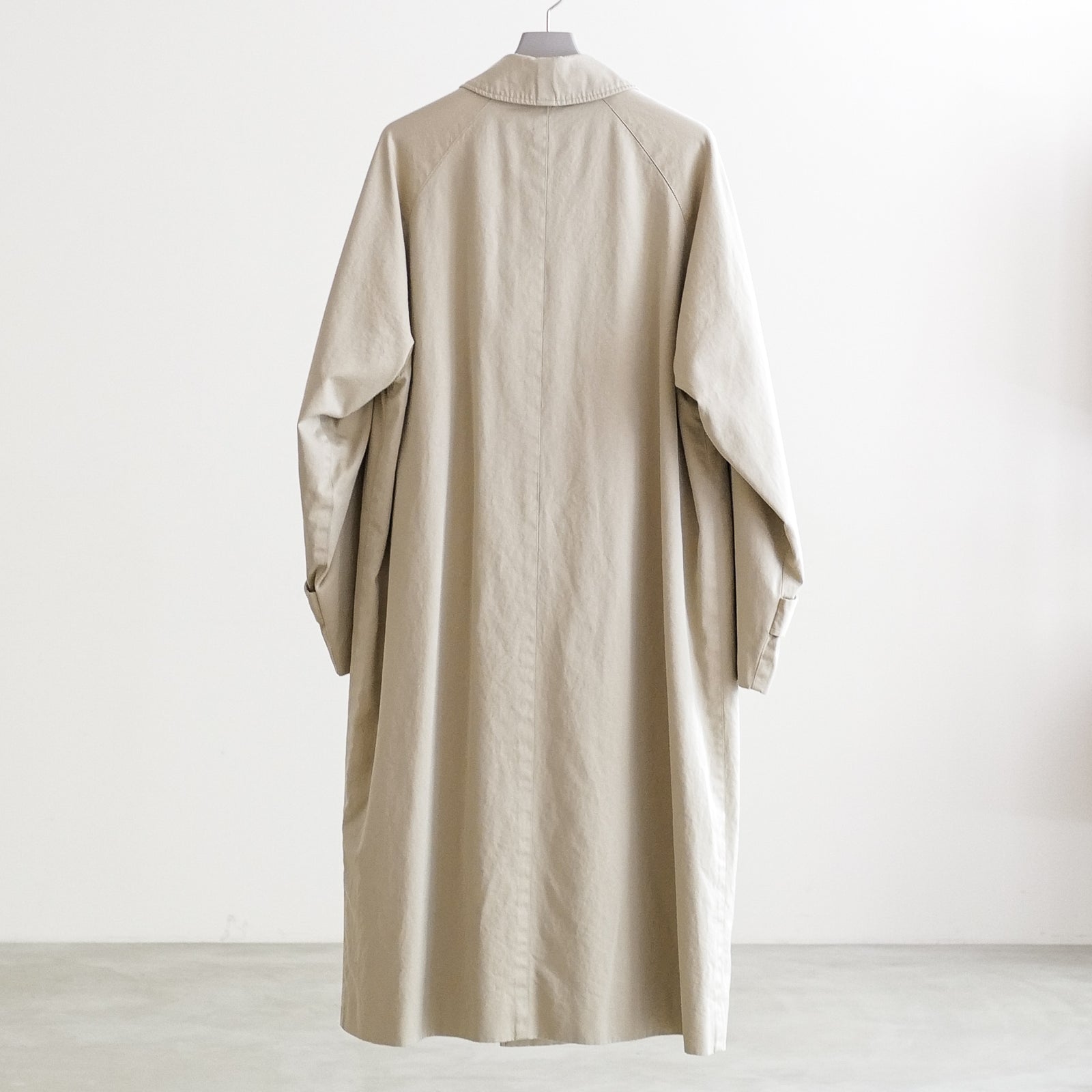 COTTON GABERDINE BAL COLLAR COAT – ABOUT
